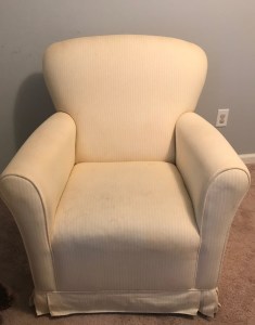 Before: yellow striped cotton