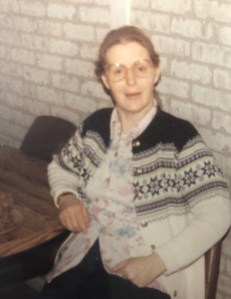 Mom in her Artic Cat sweater